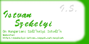 istvan szekelyi business card